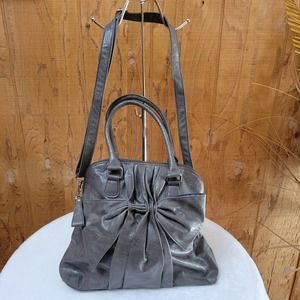 Buddha Boutique Charcoal Gray Bowtie Purse